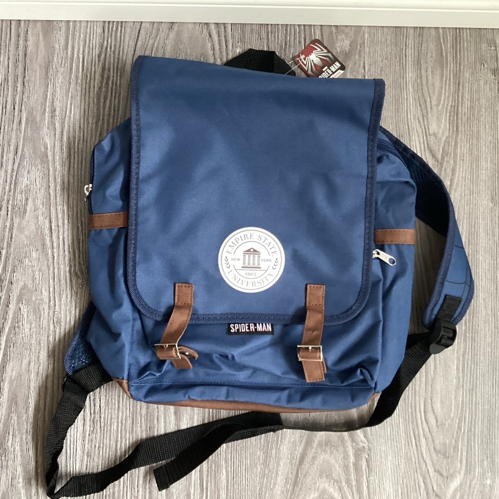 NWT Rare Marvel Spider-Man Empire State University Secret Identity Backpack